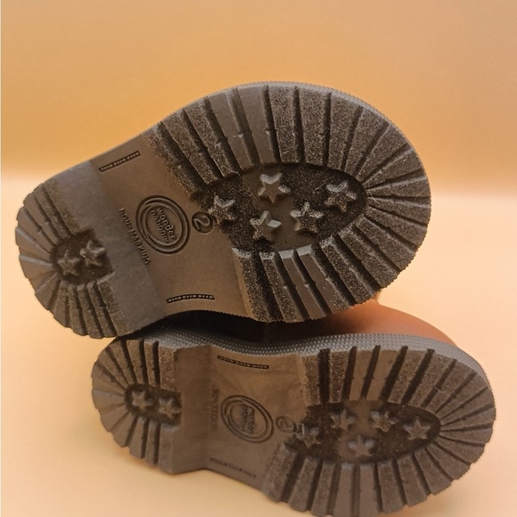 Wonder Nation Tan Kids Boots with Knit Trim - Picture 9 of 11